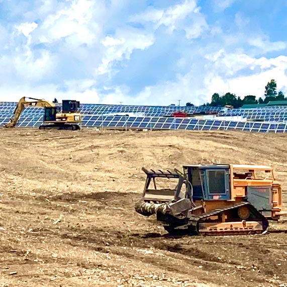 Solar Farm Land Clearing and Brush Removal